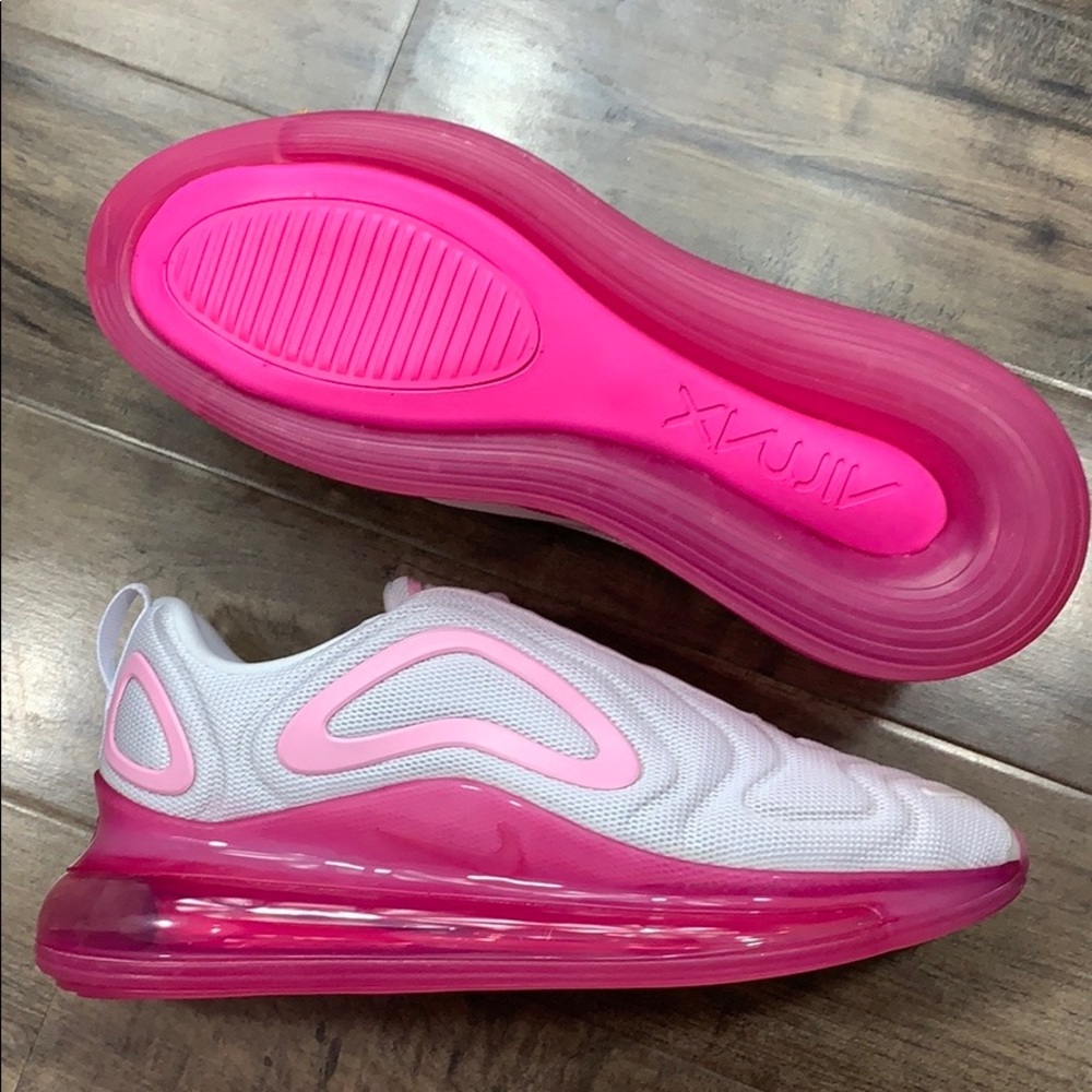 W NIKE AIR MAX 720 white/pink rise-laser fuchsia - Picture 13 of 16